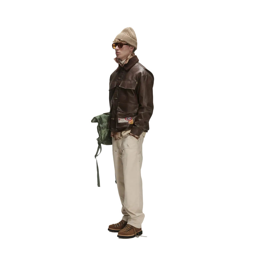 Criminal Damage Leather Fire Clip Jacket