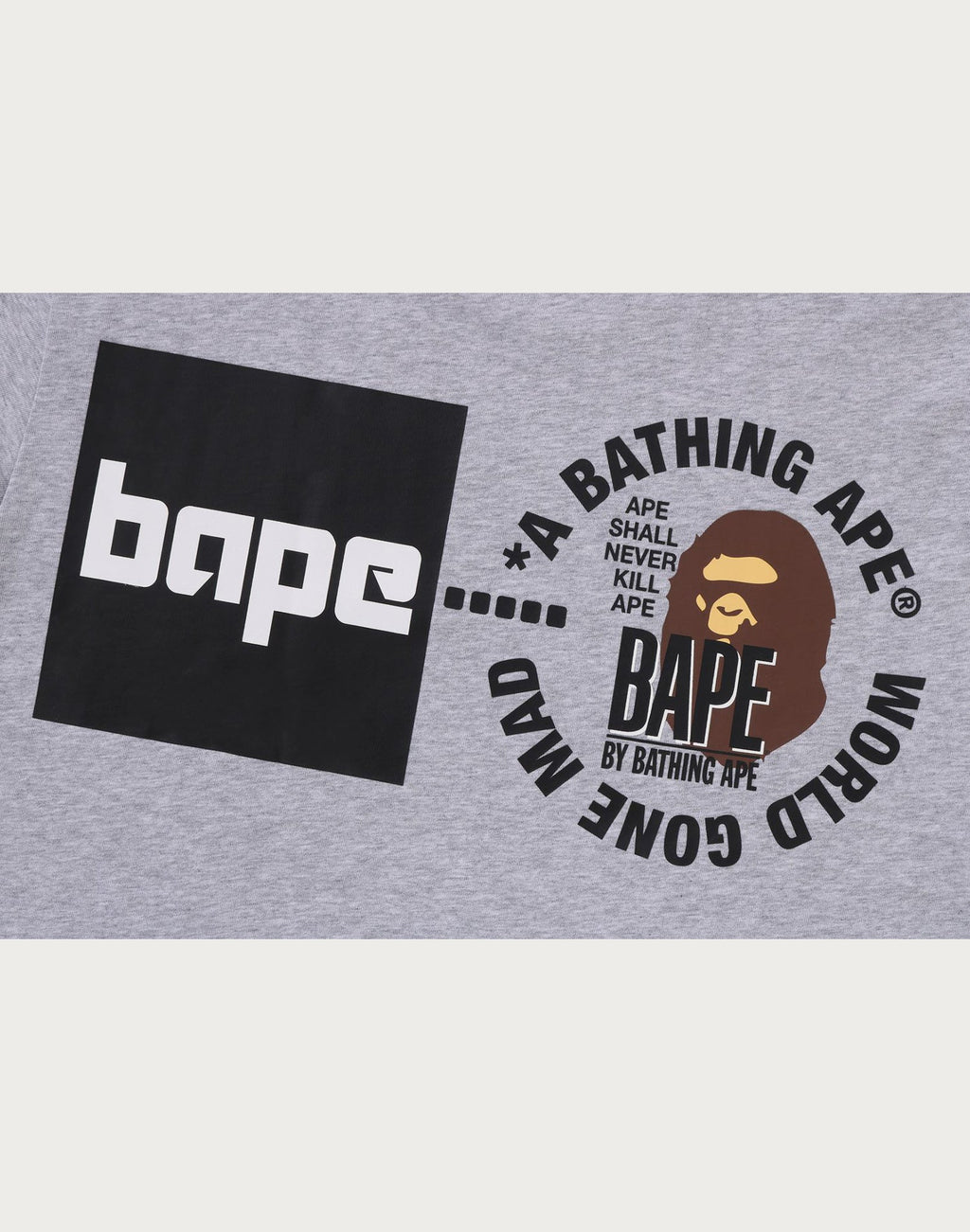 A BATHING APE LOGO TEE MENS