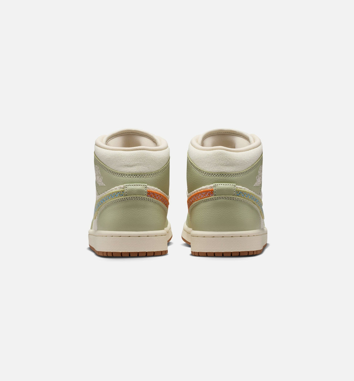 Air Jordan 1 Mid SE Women's Sneakers - Olive Aura/Pearl White/Lawn