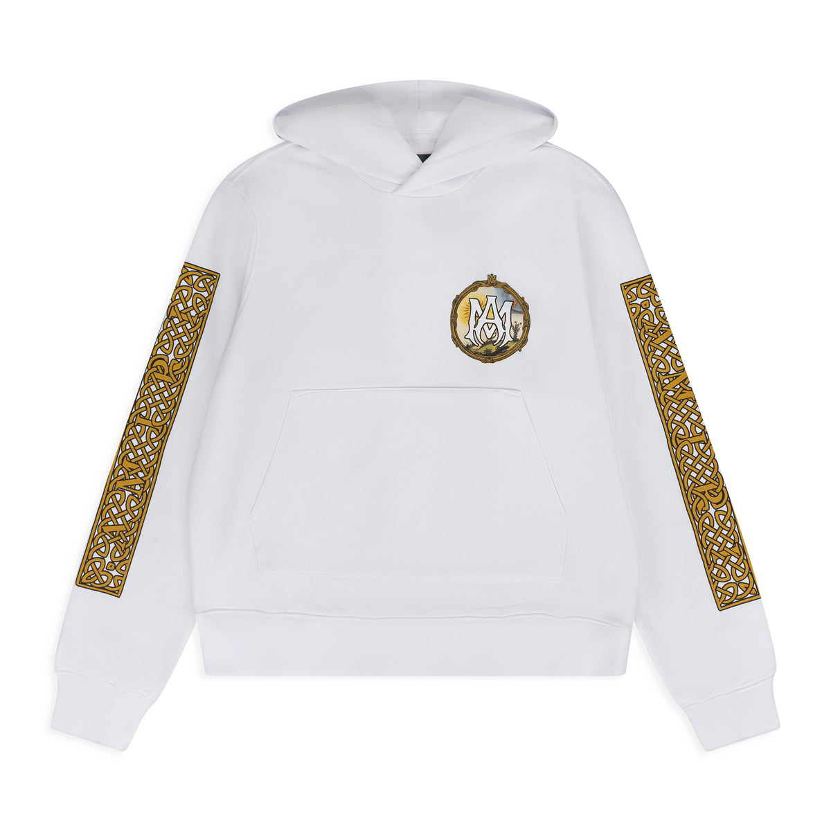 White Landscape Frame Hoodie