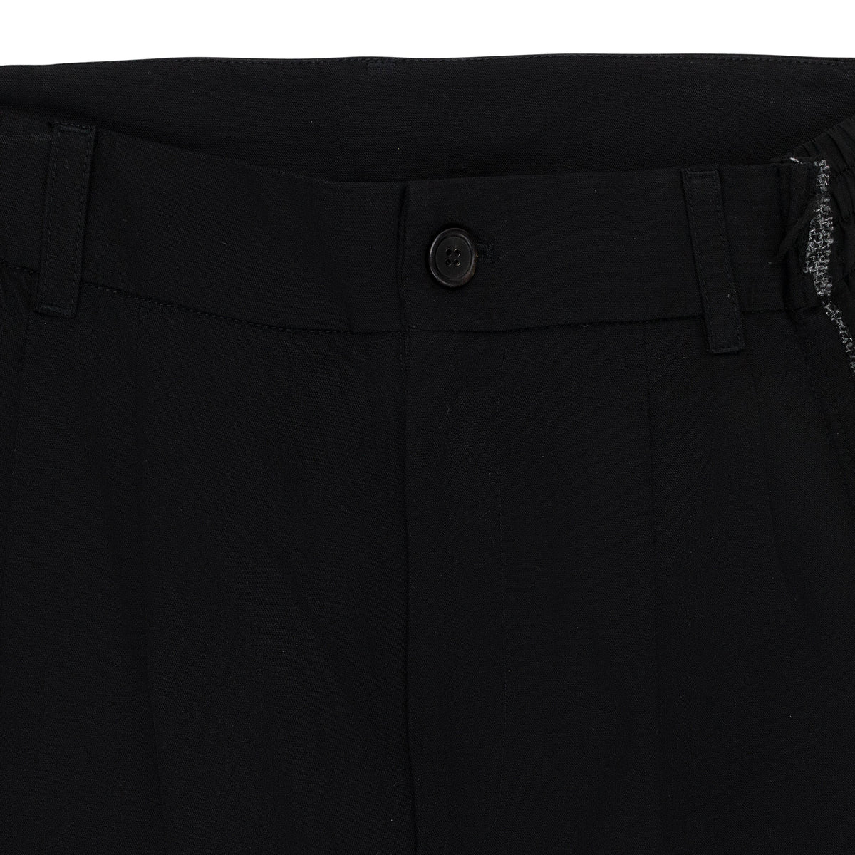 SLICED TAILORED BLACK TROUSER