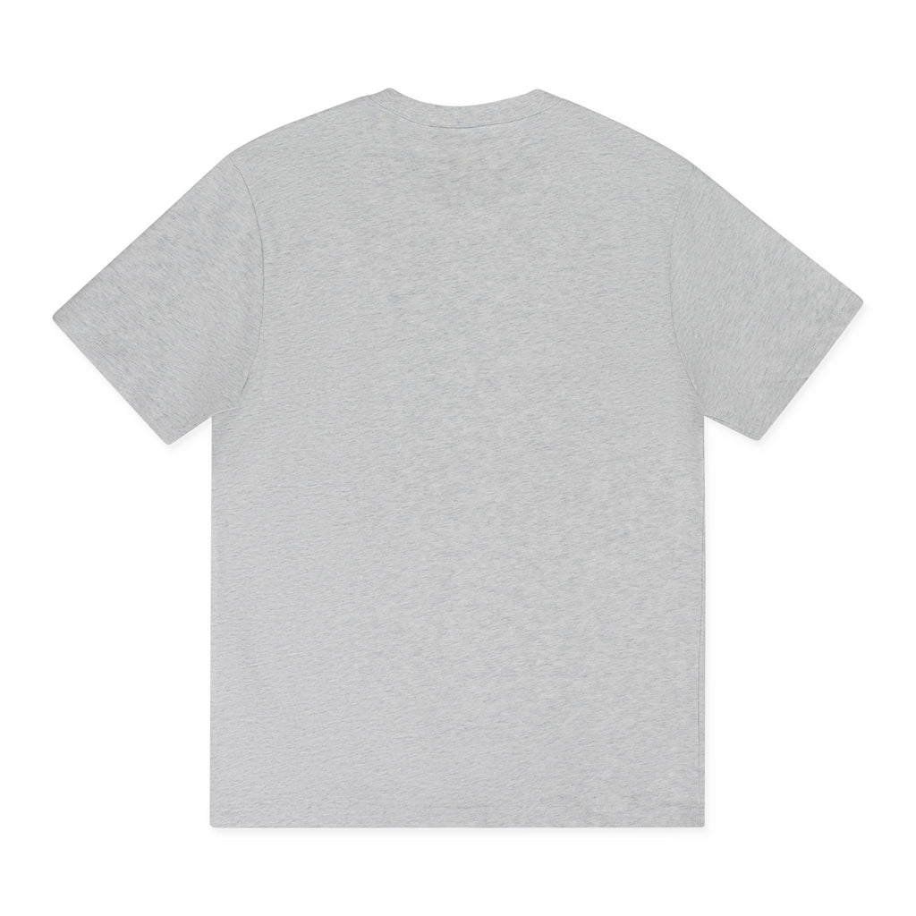 Grey SS Stacked Logo Tee