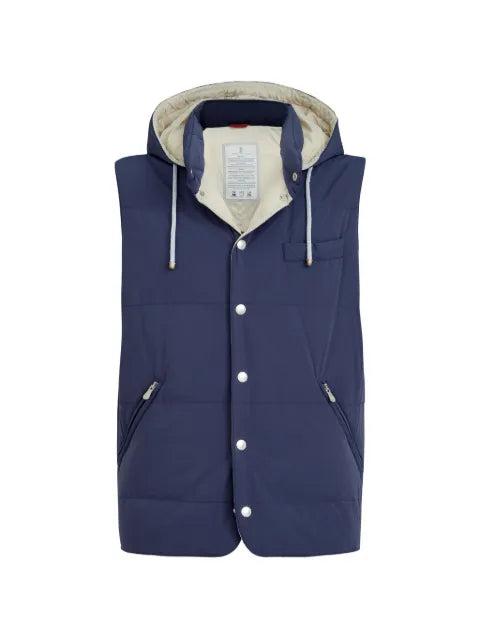 Brunello Cucinelli detachable-hood gilet