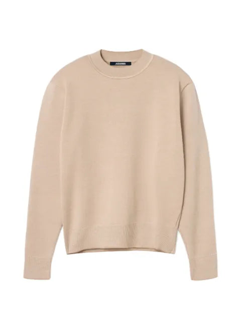 Jacquemus piqué logo- embroidered sweater