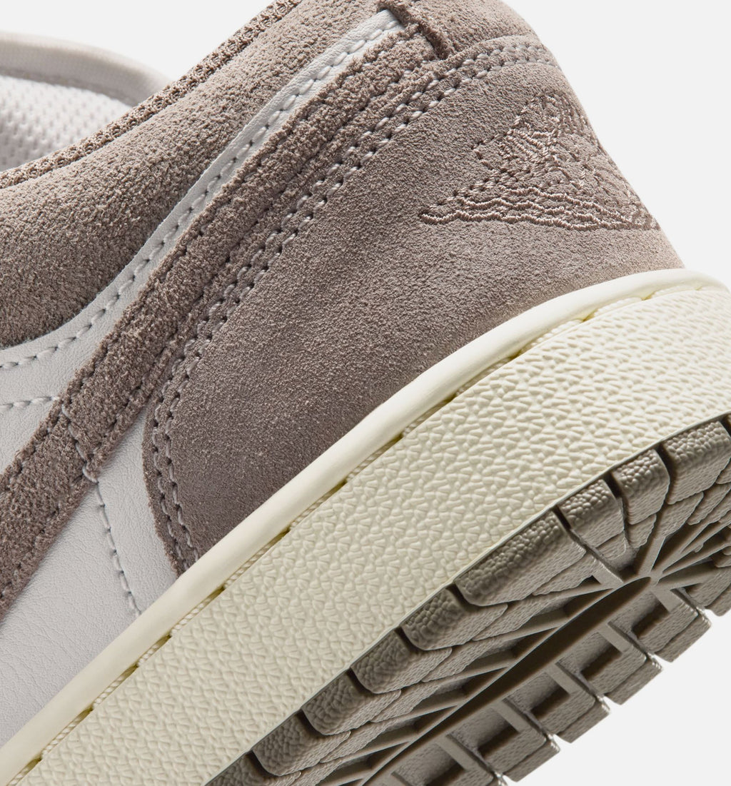 Air Jordan 1 Low Grade School Lifestyle Shoes - Olive Grey