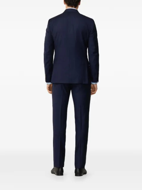 Hackett London peak-lapel twill suit