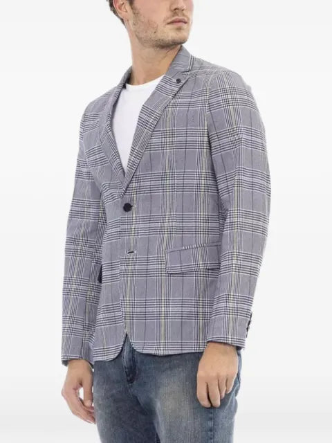 DISTRETTO 12 Prince of Wales check blazer