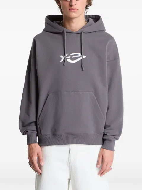 Y-3 french terry liquid logo hoodie