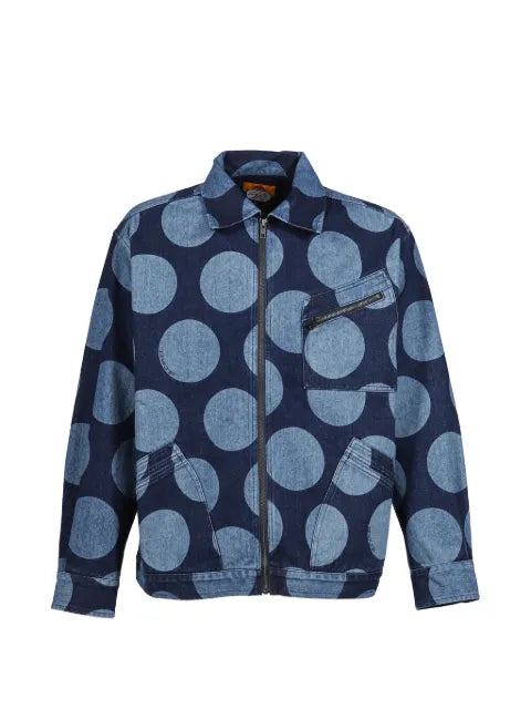 SWJP polka-dot denim jacket