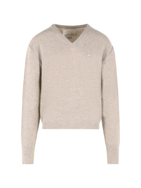 ERL V-neck logo-embroidered sweater