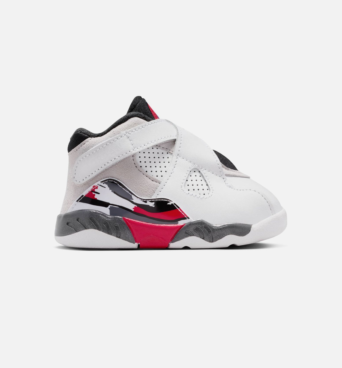 Air Jordan 8 Retro White and True Red – Infant/Toddler Lifestyle Shoe in White/Black/True Red