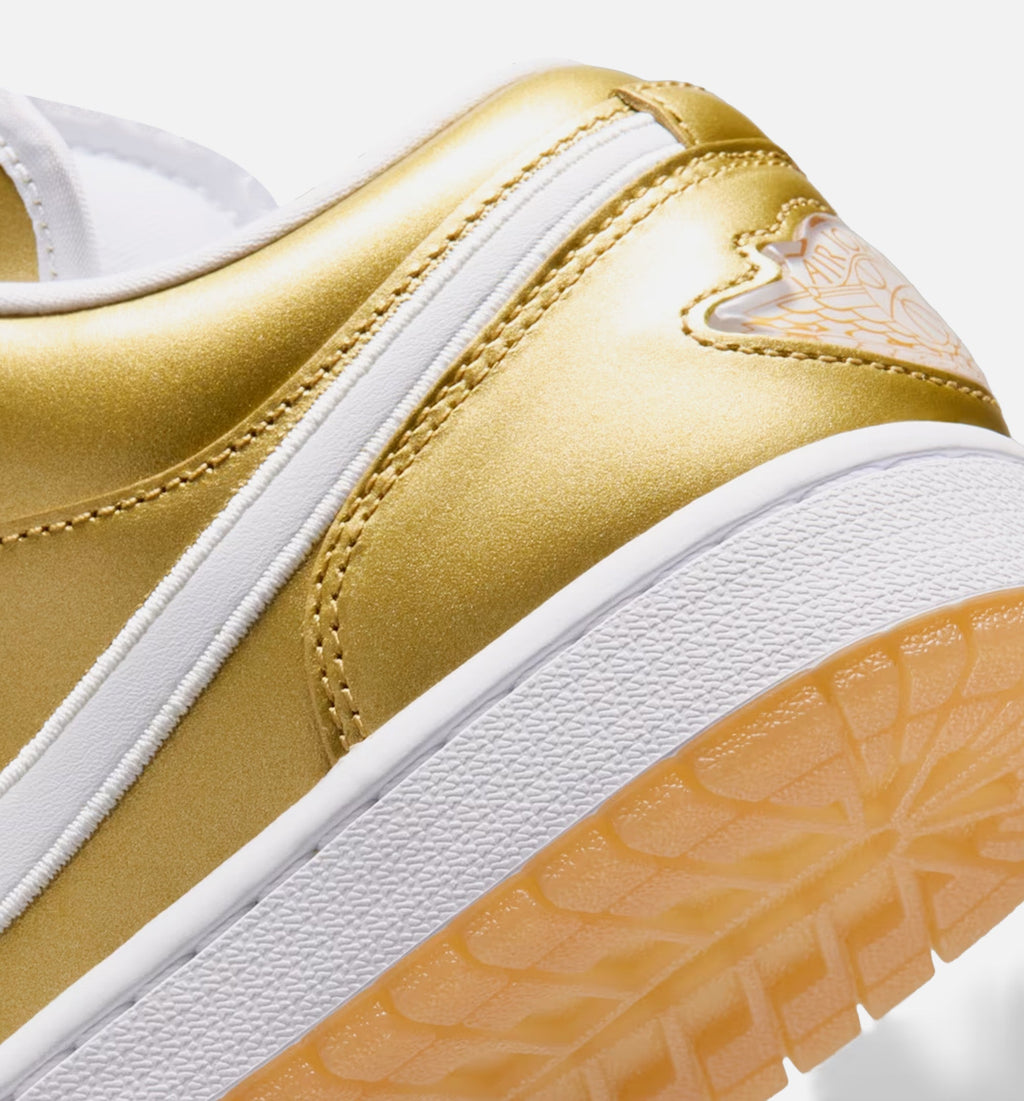 Air Jordan 1 Low “Gold / White / Gum Yellow” Women's Lifestyle Shoes