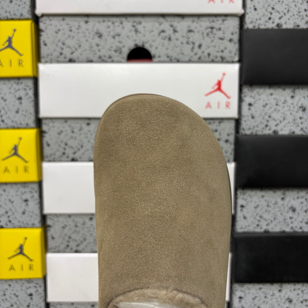UGG Eversheepskin Mule – Women’s Slip-On Suede Clog with Sheepskin Lining in Almond