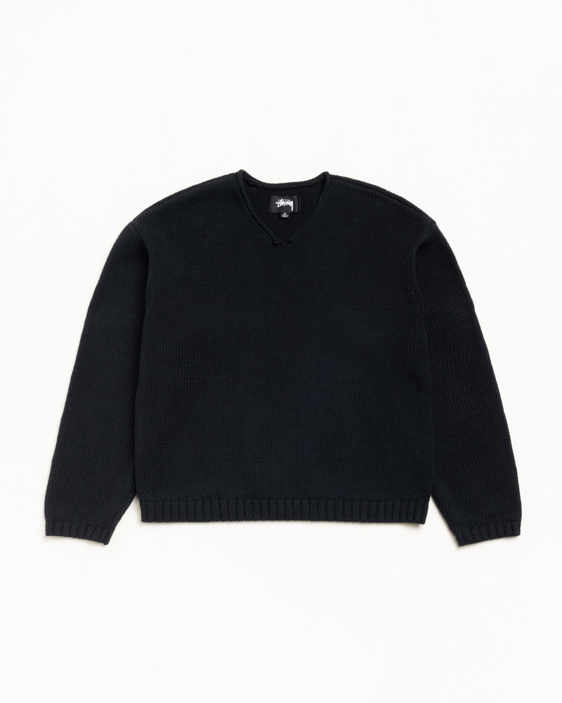 ROLL V NECK SWEATER