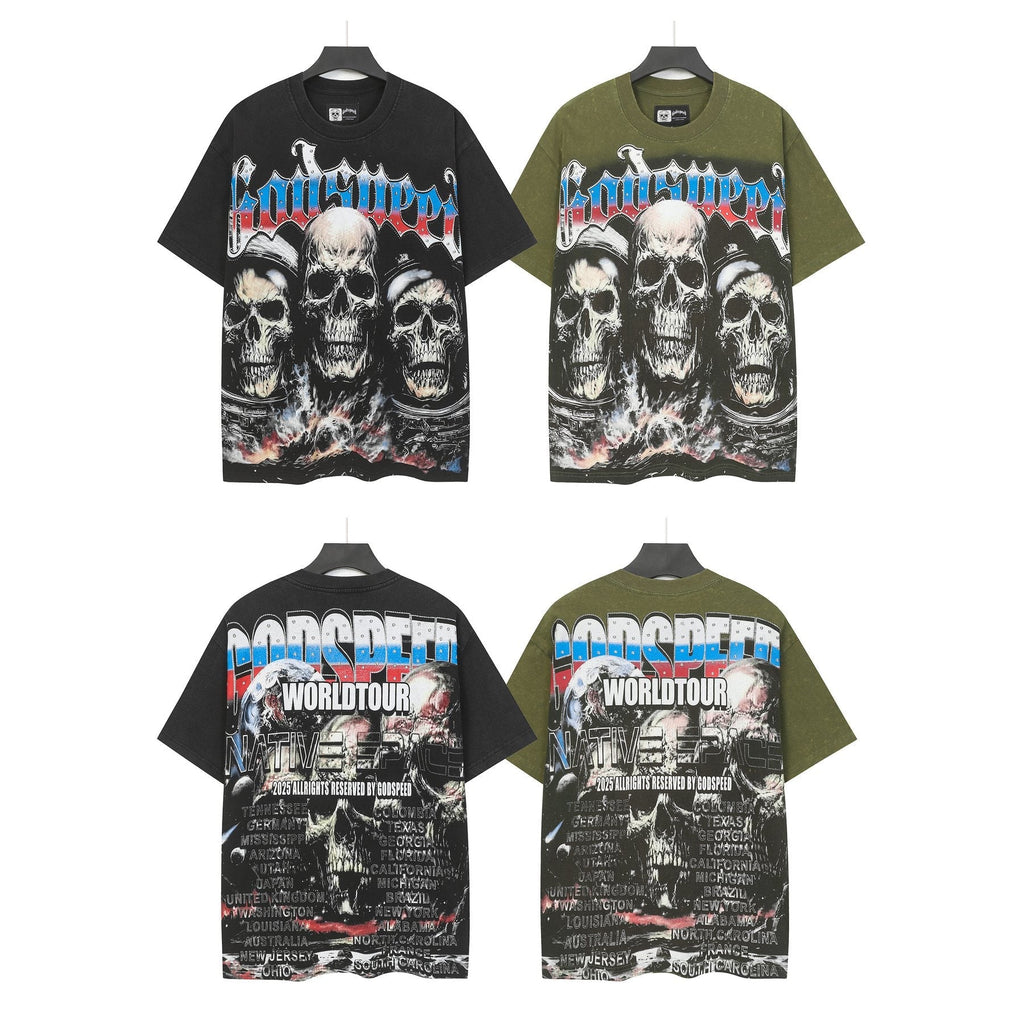 Godspeed World Tour Skull Graphic T-Shirt