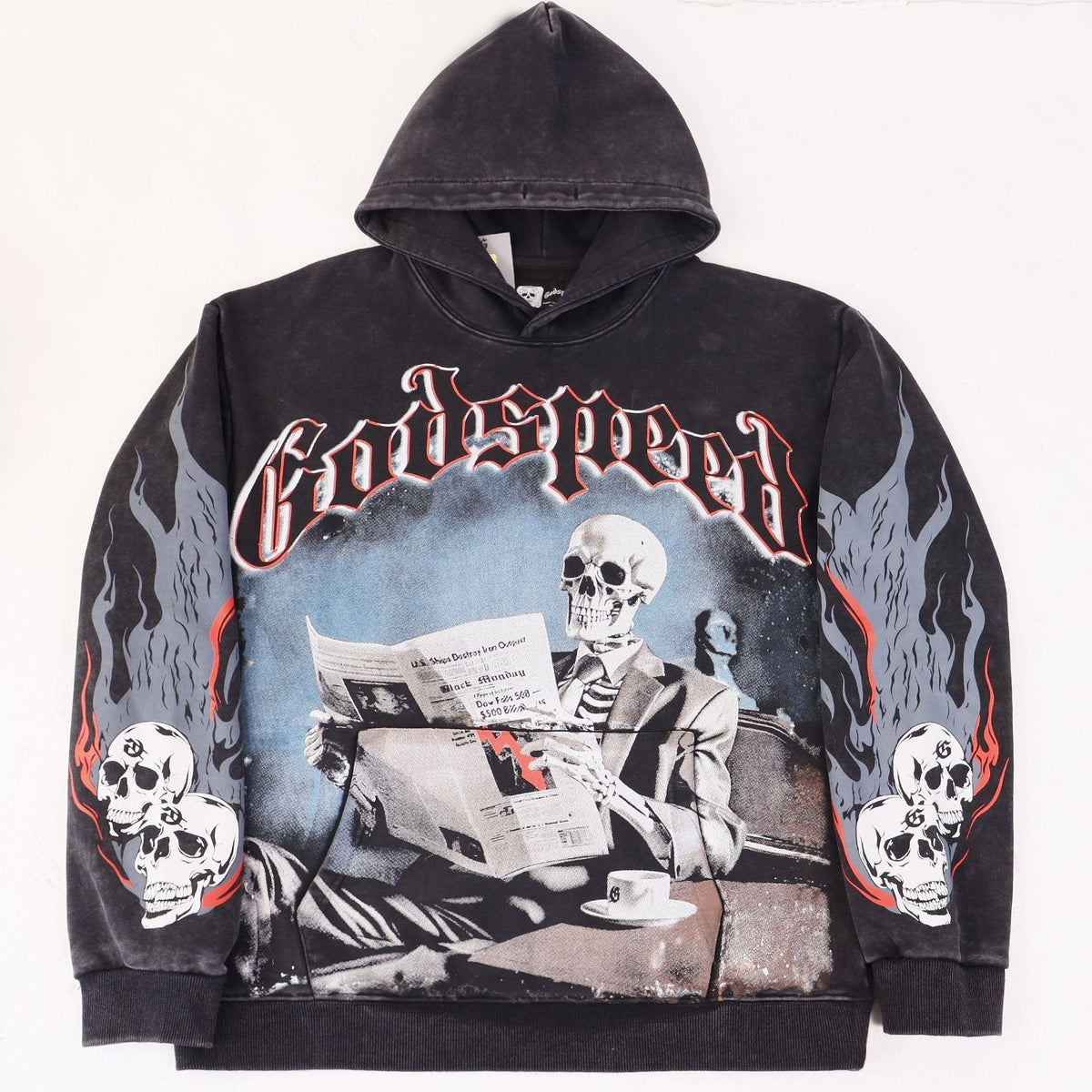 Godspeed Black Monday Skeleton Graphic Hoodie
