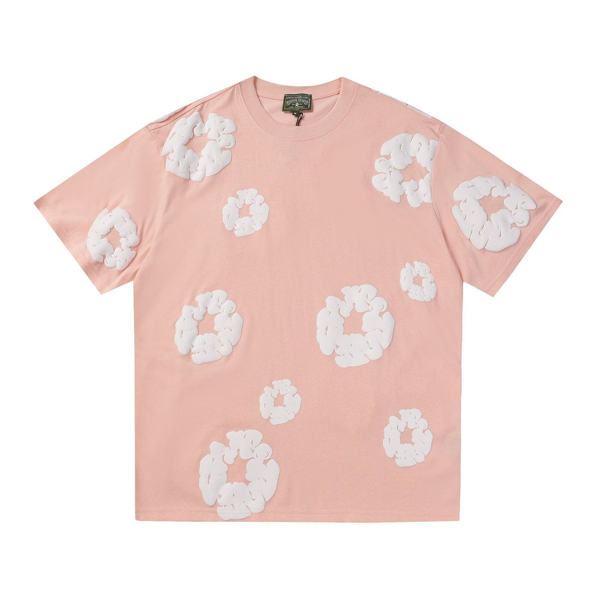 DENIM TEARS All-Over White Flower Print T-Shirt