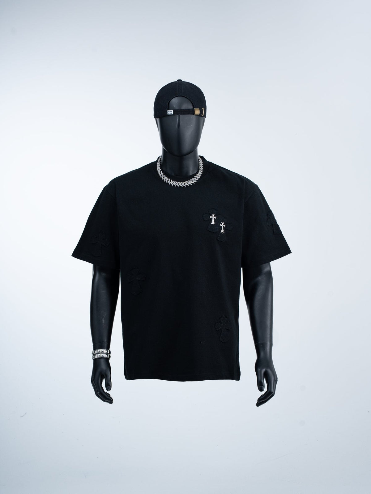 Chrome Hearts Slogan Cross Graphic T-Shirt