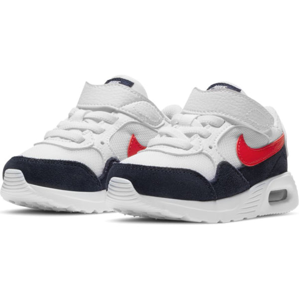 Toddler's Nike Air Max SC White/University Red-Obsidian (CZ5361 103)