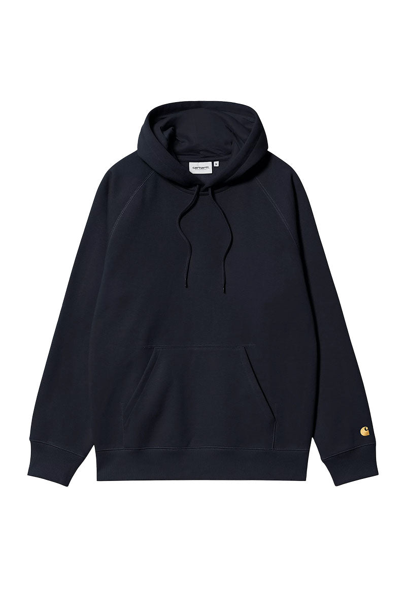 CARHARTT WIP CHASE HOODED SWEAT Dark Navy / Gold