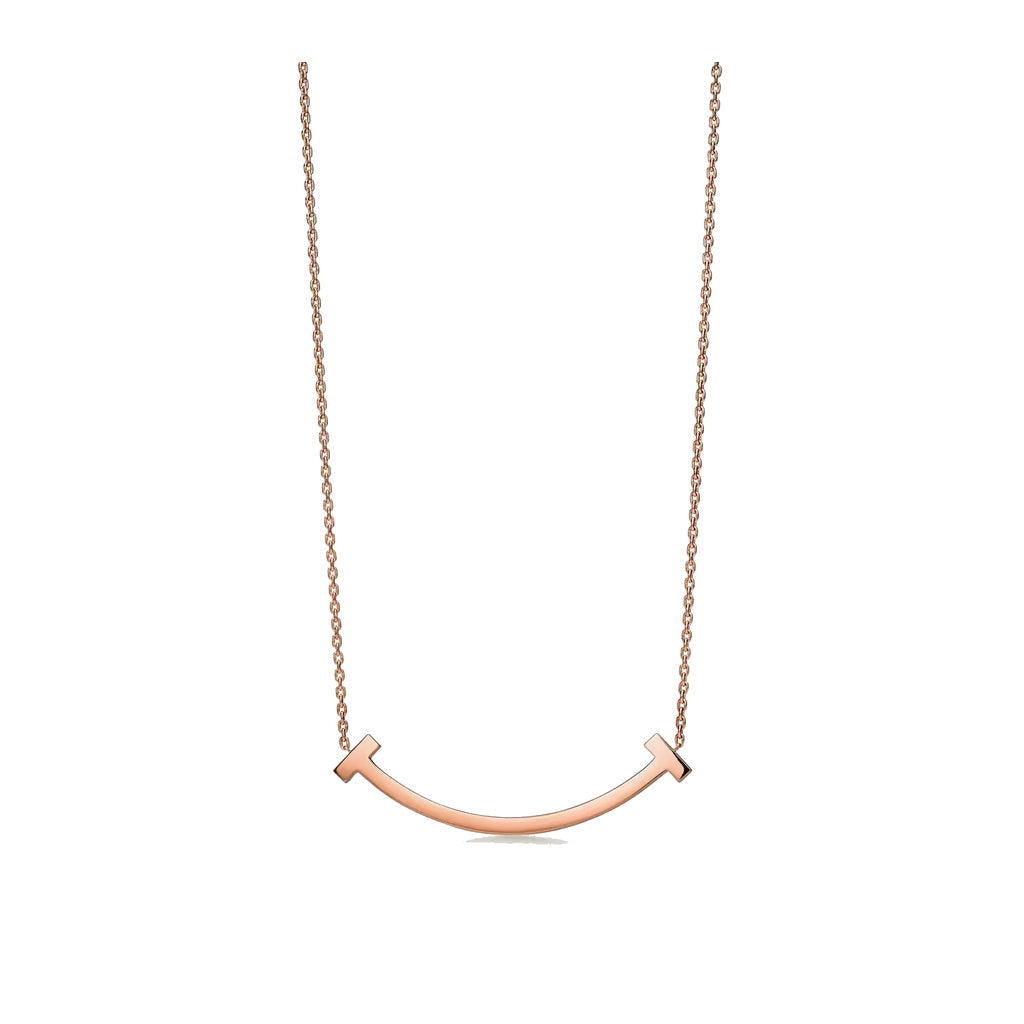 Tiffany Style Smile Cubic Zirconia Necklace