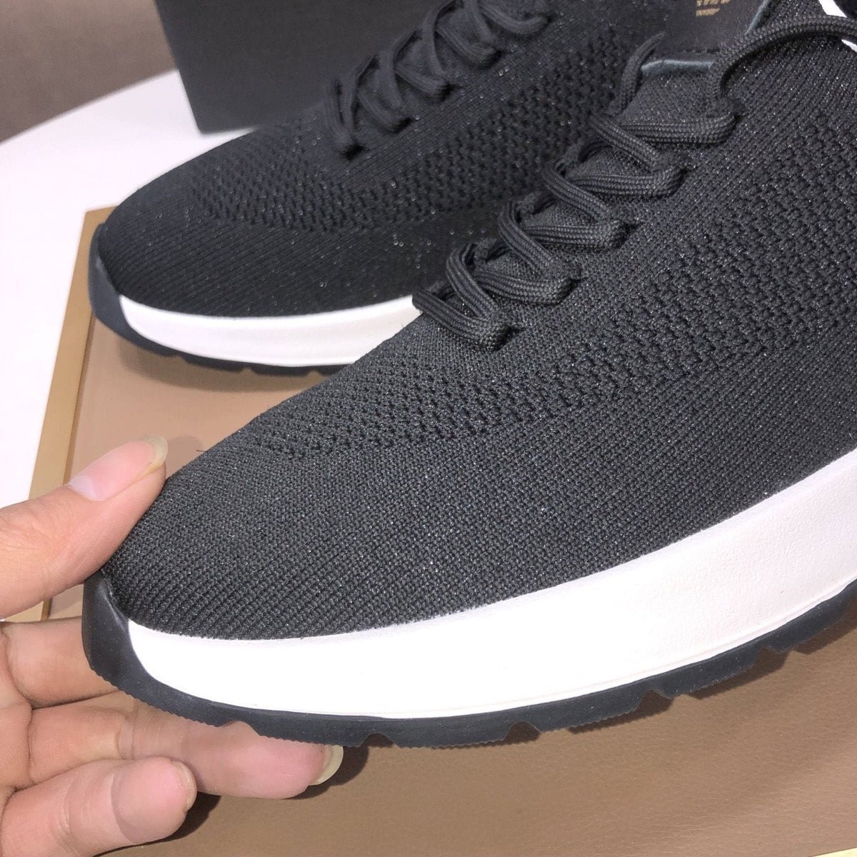 Giorgio Armani Men's Knit Lace-Up Sneakers